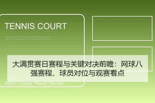 大满贯赛日赛程与关键对决前瞻：网球八强赛程、球员对位与观赛看点